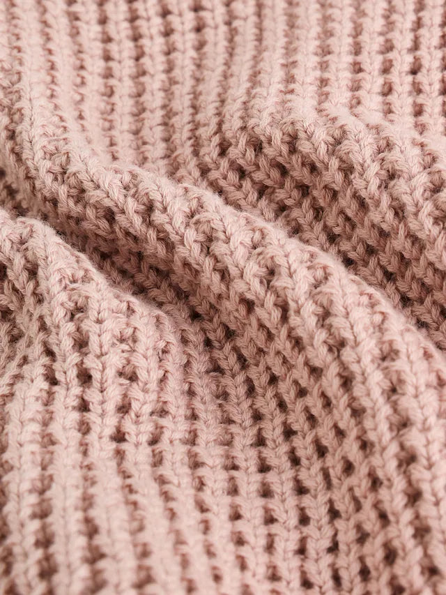 |BabyGirl| Cardigan De Bebê Com Gola De Babados e Tricô Rosa (0 meses a 2 anos)