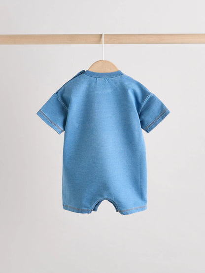 |BabyBoy| Pacote Com 2 Macacões Jeans Para Bebê