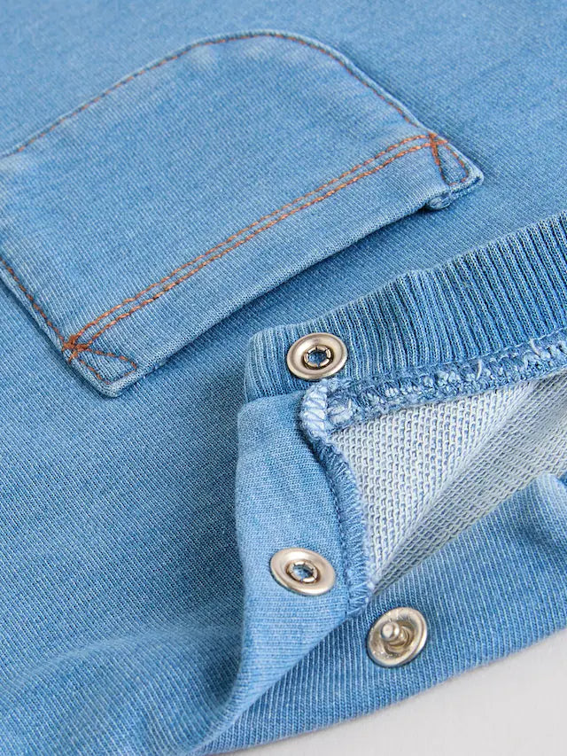 |BabyBoy| Pacote Com 2 Macacões Jeans Para Bebê