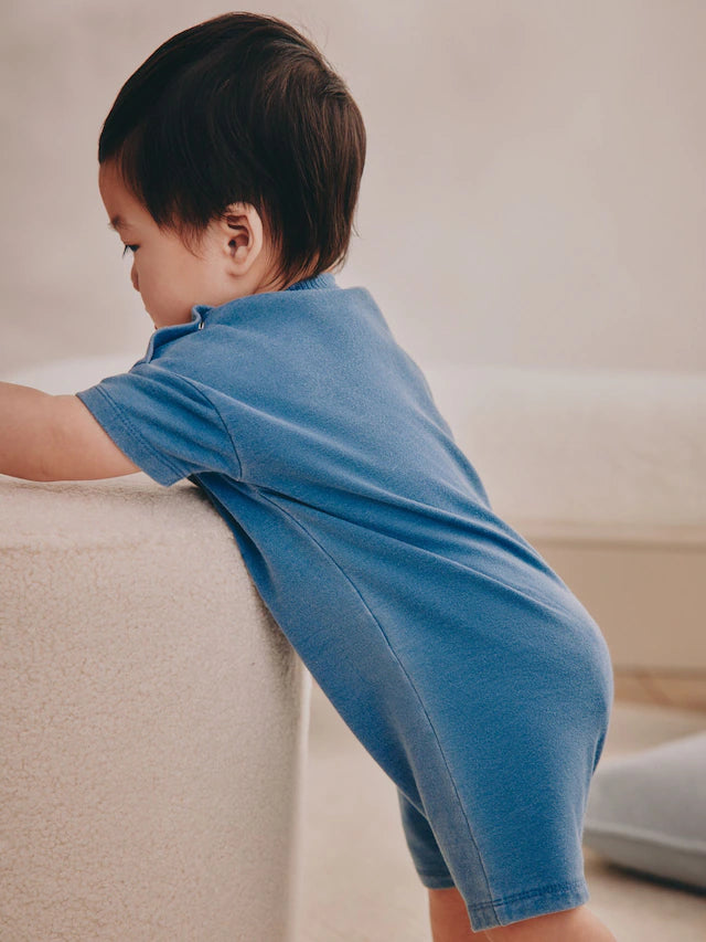 |BabyBoy| Pacote Com 2 Macacões Jeans Para Bebê