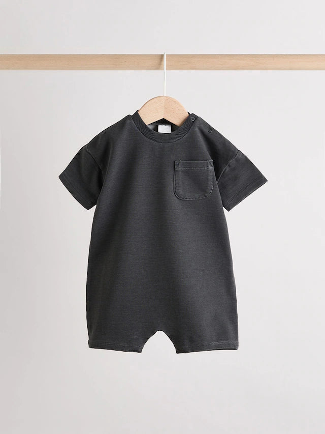 |BabyBoy| Pacote Com 2 Macacões Jeans Para Bebê
