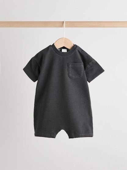 |BabyBoy| Pacote Com 2 Macacões Jeans Para Bebê