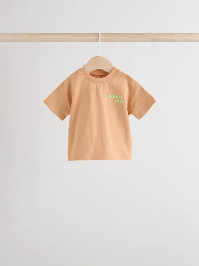 |BabyBoy| Conjunto De 6 Peças De Blusas e Shorts Para Bebê Green Tiger