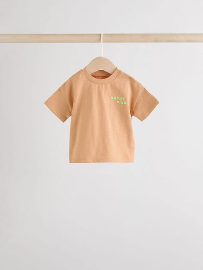 |BabyBoy| Conjunto De 6 Peças De Blusas e Shorts Para Bebê Green Tiger