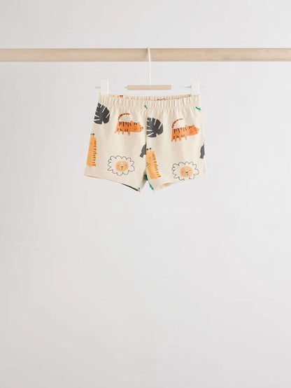 |BabyBoy| Conjunto De 6 Peças De Blusas e Shorts Para Bebê Green Tiger