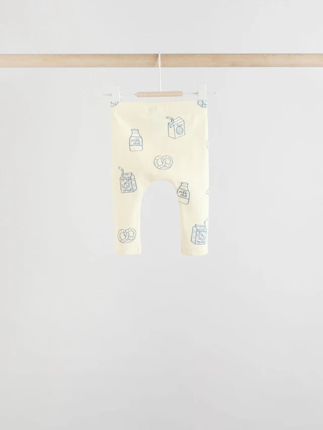 |BabyBoy| Conjunto De 6 Peças de Blusas e Leggings Para Bebês Blue Milk Club (0 meses a 3 anos) (3 meses a 8 anos)