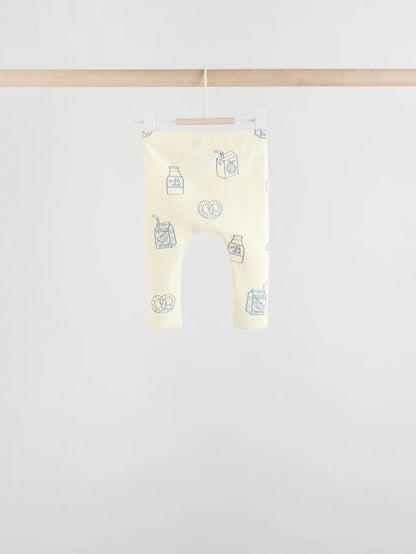 |BabyBoy| Conjunto De 6 Peças de Blusas e Leggings Para Bebês Blue Milk Club (0 meses a 3 anos) (3 meses a 8 anos)