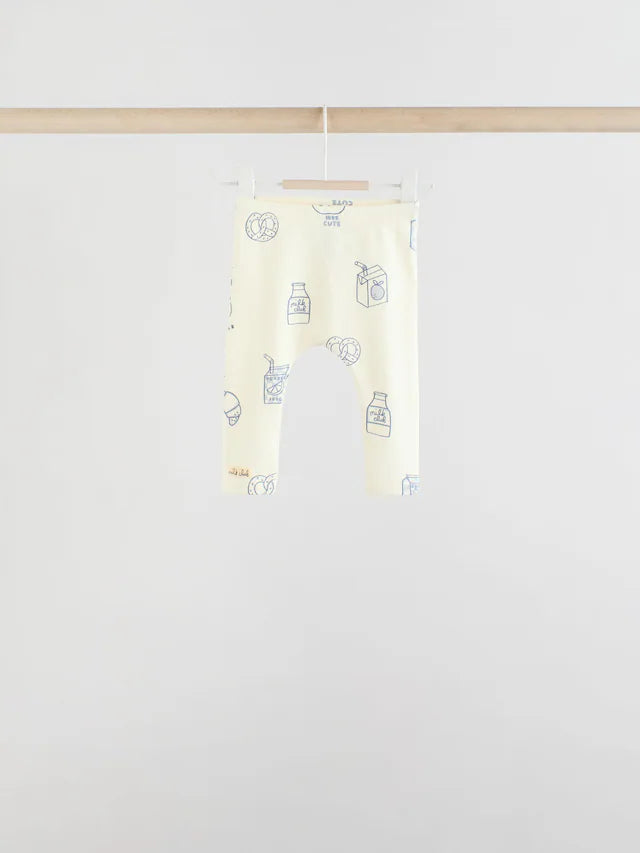|BabyBoy| Conjunto De 6 Peças de Blusas e Leggings Para Bebês Blue Milk Club (0 meses a 3 anos) (3 meses a 8 anos)