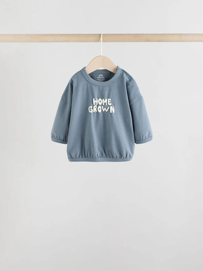 |BabyBoy| Conjunto De 6 Peças de Blusas e Leggings Para Bebês Blue Milk Club (0 meses a 3 anos) (3 meses a 8 anos)