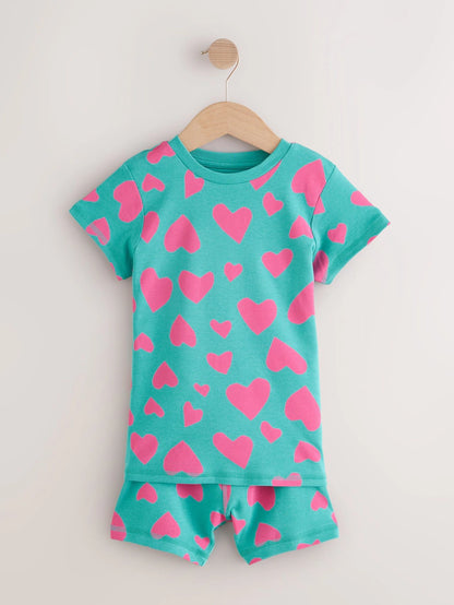 |Girl| Pacote Com 3 Pijamas Curtos Roxos/Verdes (9 meses a 12 anos)