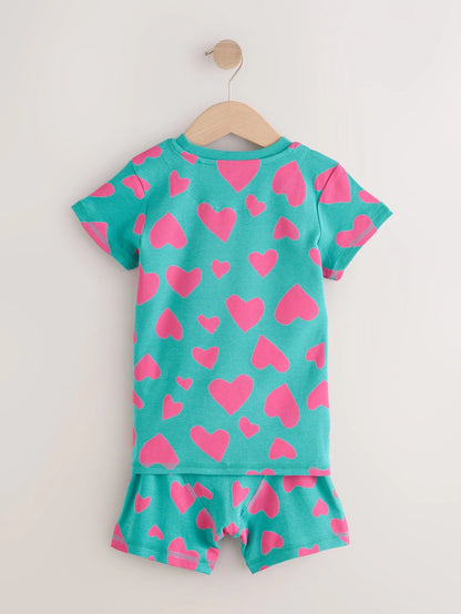 |Girl| Pacote Com 3 Pijamas Curtos Roxos/Verdes (9 meses a 12 anos)