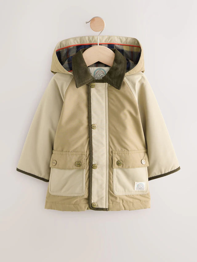 |Boy| Casaco Com Capuz e Gola De Cordão Neutro (3 meses a 7 anos)