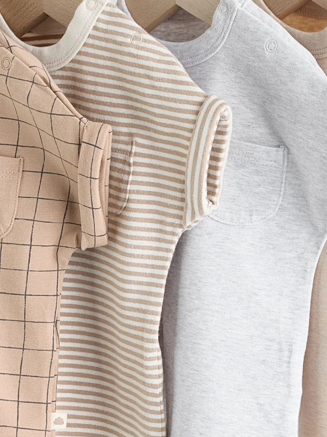 |BabyBoy| Conjunto Com 4 Camisetas De Manga Curta Neutras Para Bebês (0 meses a 2 anos)