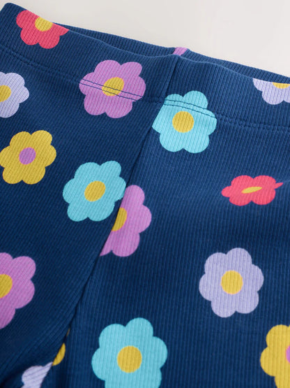 |Girl| Conjunto De Suéter e Leggings Verdes Para Vasos De Flores (3 meses a 7 anos)