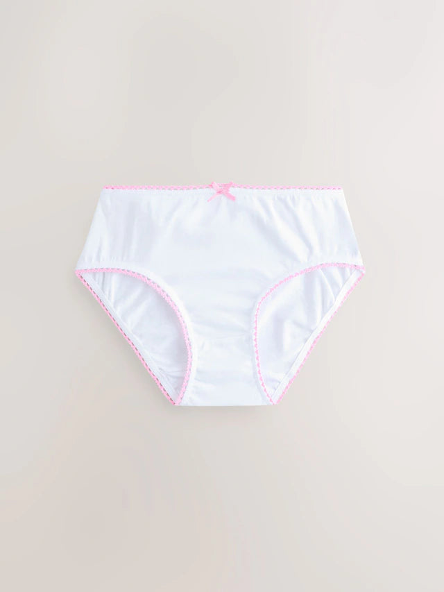 |BigGirl| Pacote Com 10 Calcinhas De Renda Com Contraste De Coração (1,5 a 16 anos)