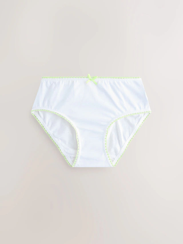 |BigGirl| Pacote Com 10 Calcinhas De Renda Com Contraste De Coração (1,5 a 16 anos)