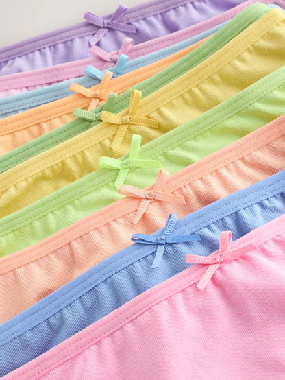 |BigGirl| Cuecas Laranja/Rosa, Pacote com 10 (1,5 a 16 anos)