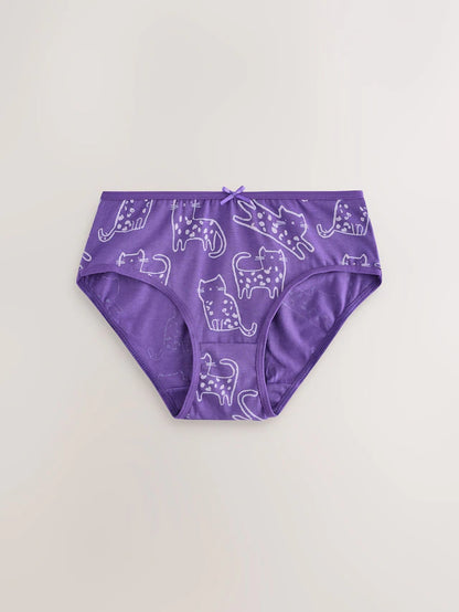 |BigGirl| Cuecas Rosa/Roxas, Pacote Com 10 (1,5 a 16 anos)