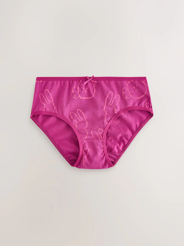 |BigGirl| Cuecas Rosa/Roxas, Pacote Com 10 (1,5 a 16 anos)