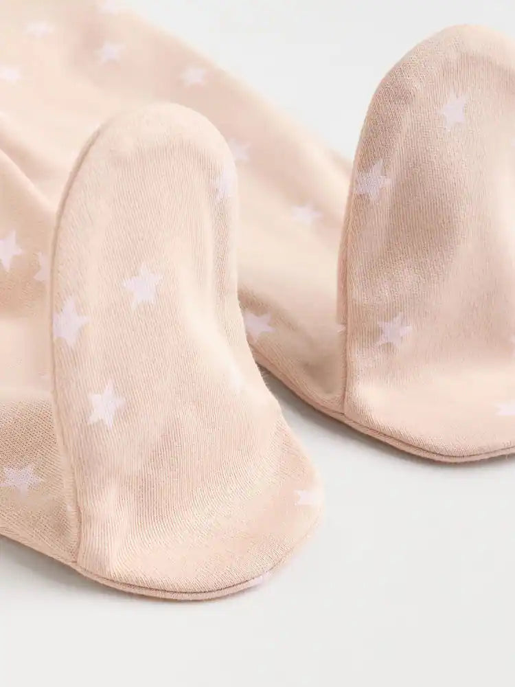 |BabyGirl| Pacote Com 7 Macacões De Dormir Rosa Para Bebês (0 meses a 3 anos)