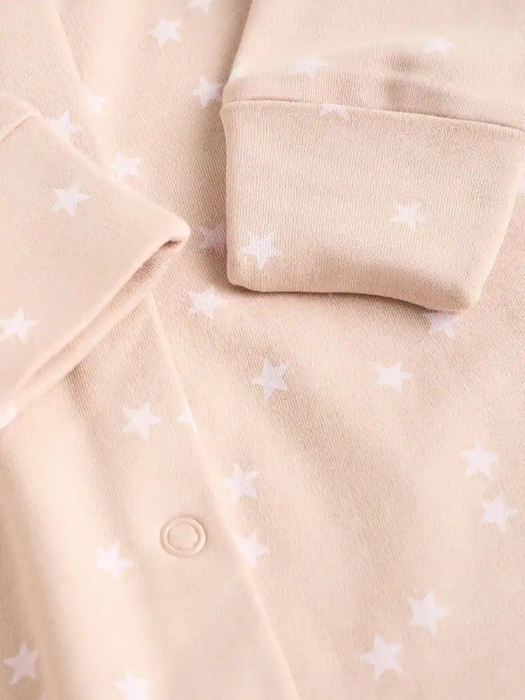 |BabyGirl| Pacote Com 7 Macacões De Dormir Rosa Para Bebês (0 meses a 3 anos)