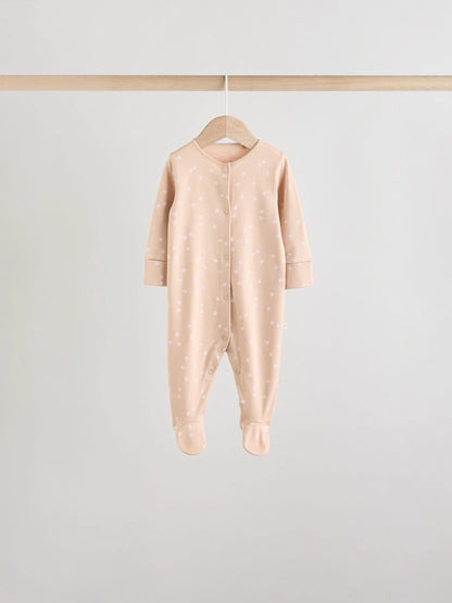 |BabyGirl| Pacote Com 7 Macacões De Dormir Rosa Para Bebês (0 meses a 3 anos)