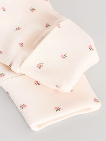 |BabyGirl| Pacote Com 3 Macacões De Dormir Com Zíper Bidirecional Rosa Para Bebê