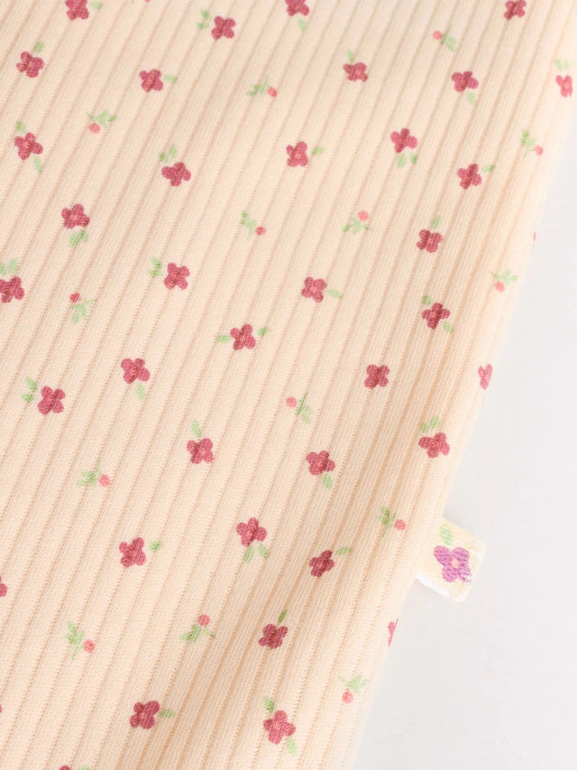 |BabyGirl| Macacão De Dormir Com Estampa Floral e Zíper Bidirecional Rosa Para Bebês, Pacote com 3 (0 meses a 3 anos)