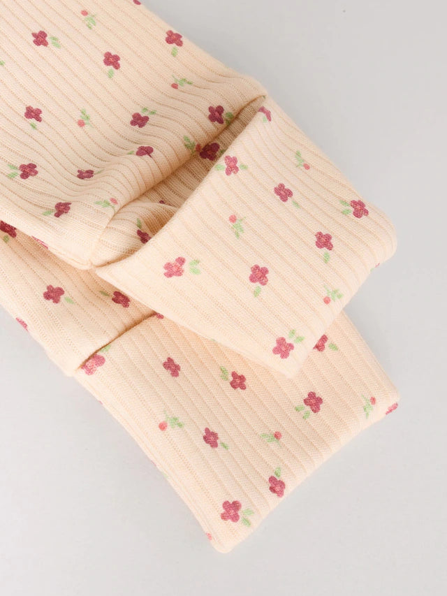 |BabyGirl| Macacão De Dormir Com Estampa Floral e Zíper Bidirecional Rosa Para Bebês, Pacote com 3 (0 meses a 3 anos)