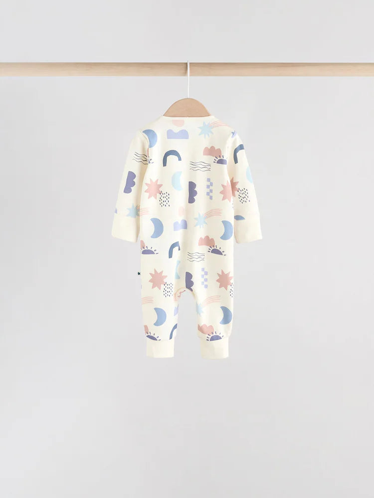 |BabyBoy| Pacote Com 4 Macacões Blue Baby Sem Pés e Com Zíper Bidirecional (0 meses a 3 anos)