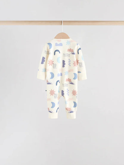 |BabyBoy| Pacote Com 4 Macacões Blue Baby Sem Pés e Com Zíper Bidirecional (0 meses a 3 anos)