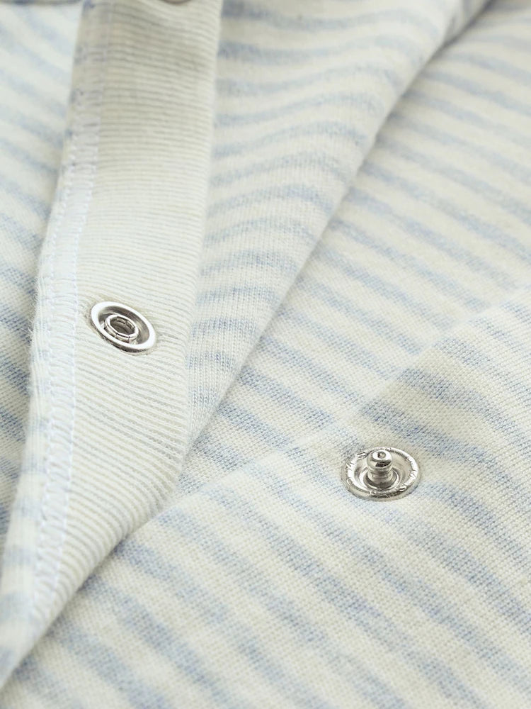 |BabyBoy| Pacote Com 3 Macacões De Dormir Para Bebês Blue London (0 meses a 2 anos)