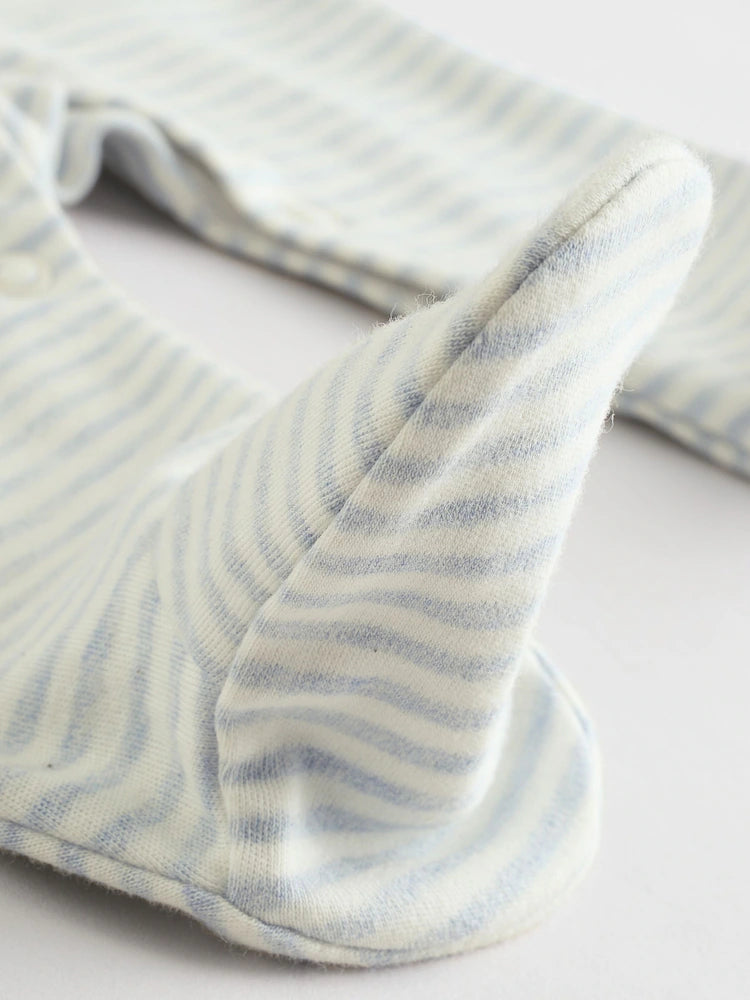 |BabyBoy| Pacote Com 3 Macacões De Dormir Para Bebês Blue London (0 meses a 2 anos)