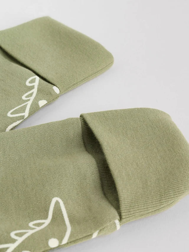 |BabyBoy| Macacão Sem Pés Com Zíper Bidirecional Azul/Verde Para Bebês, Pacote com 5 (0 meses a 3 anos)