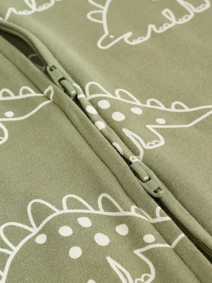 |BabyBoy| Macacão Sem Pés Com Zíper Bidirecional Azul/Verde Para Bebês, Pacote com 5 (0 meses a 3 anos)