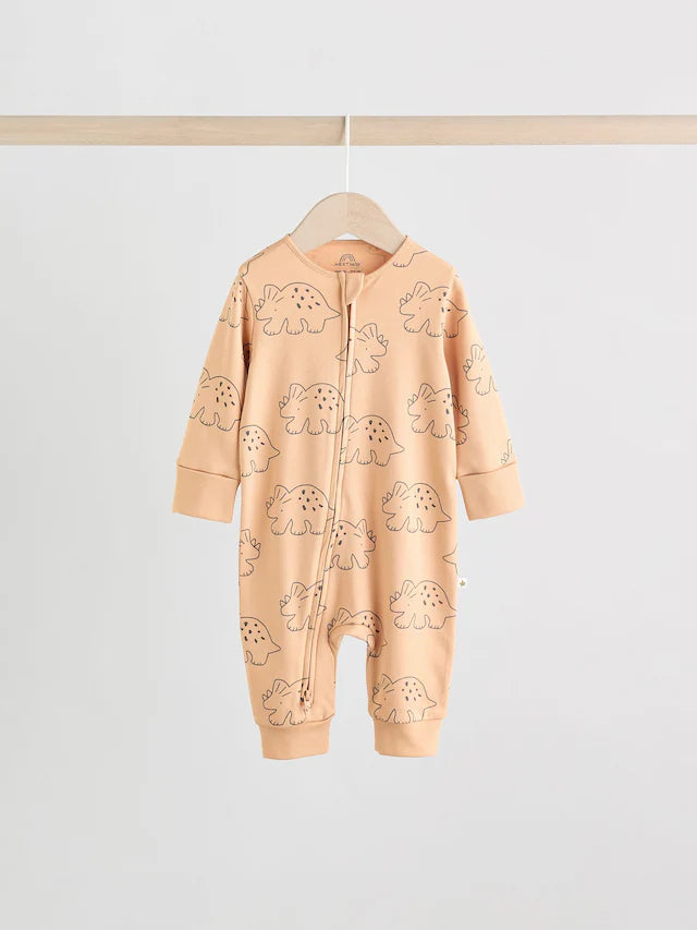 |BabyBoy| Macacão Sem Pés Com Zíper Bidirecional Azul/Verde Para Bebês, Pacote com 5 (0 meses a 3 anos)