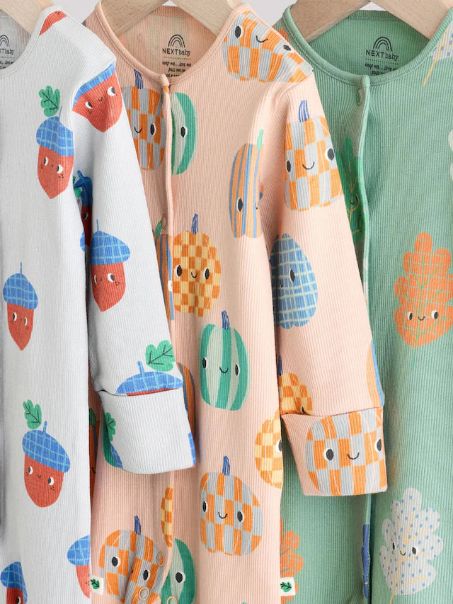 |BabyBoy| Pacote Com 3 Macacões Sem Pés Para Bebês (0 meses a 3 anos)