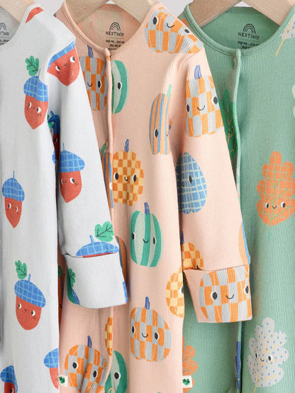 |BabyBoy| Pacote Com 3 Macacões Sem Pés Para Bebês (0 meses a 3 anos)