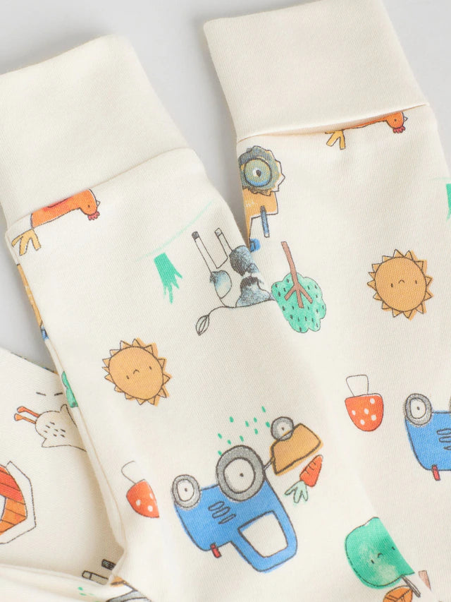 |BabyGirl| Pacote Com 3 Macacões Bordados Azuis Para Bebês (0 a 2 anos)