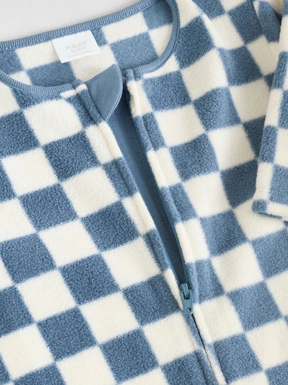 |BabyBoy| Pacote Com 2 Macacões De Dormir Com Zíper Bidirecional De Microfibra Blue Baby