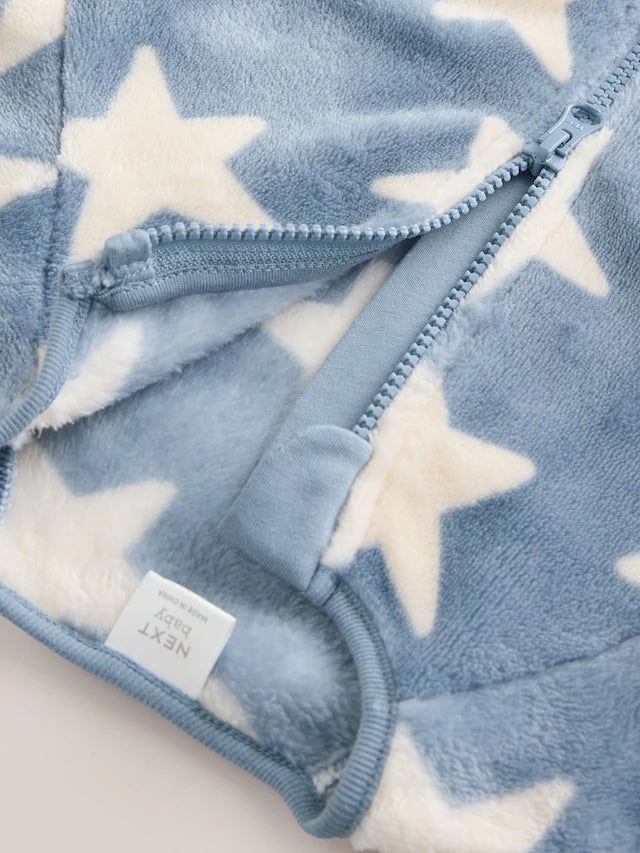 |BabyBoy| Macacão De Lã Azul Baby Star