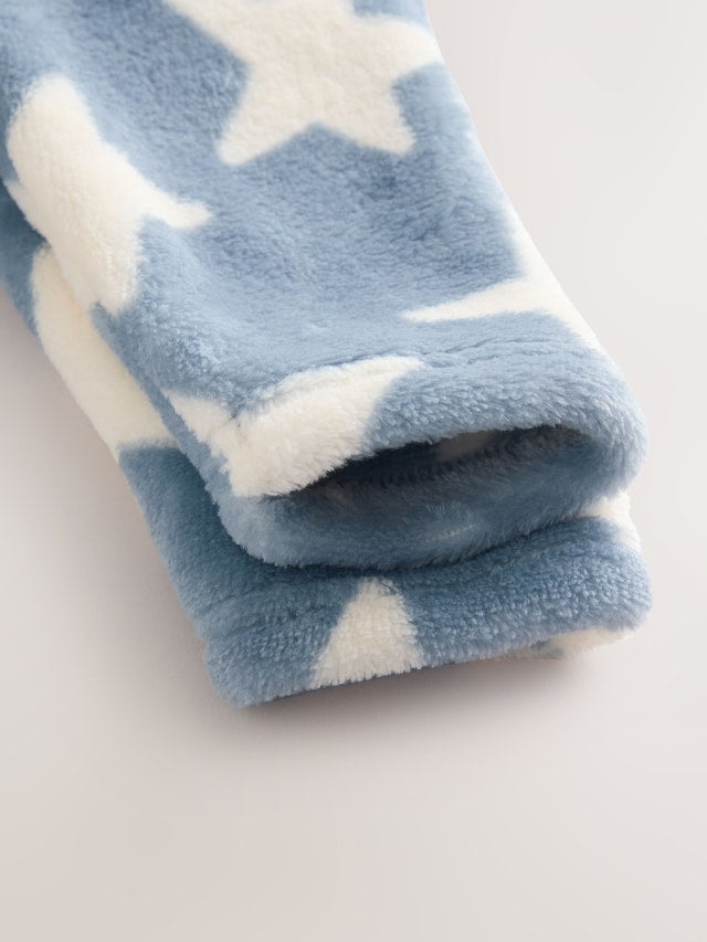 |BabyBoy| Macacão De Lã Azul Baby Star