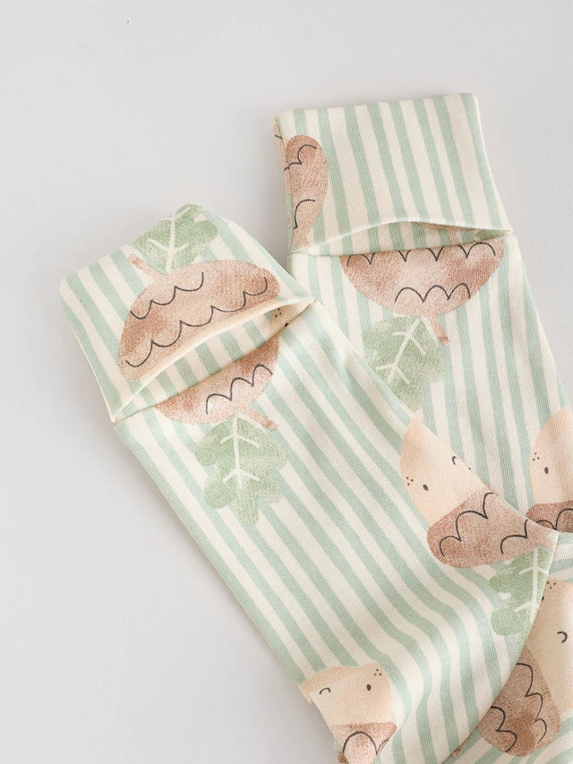 |BabyGirl| Macacão Sem Pés Com Zíper Bidirecional Cream Baby, Pacote Com 3 (0 meses a 3 anos)