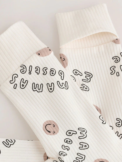 |BabyBoy| Macacão Sem Pés Cream Baby Family Com Zíper Bidirecional (0-18 meses)