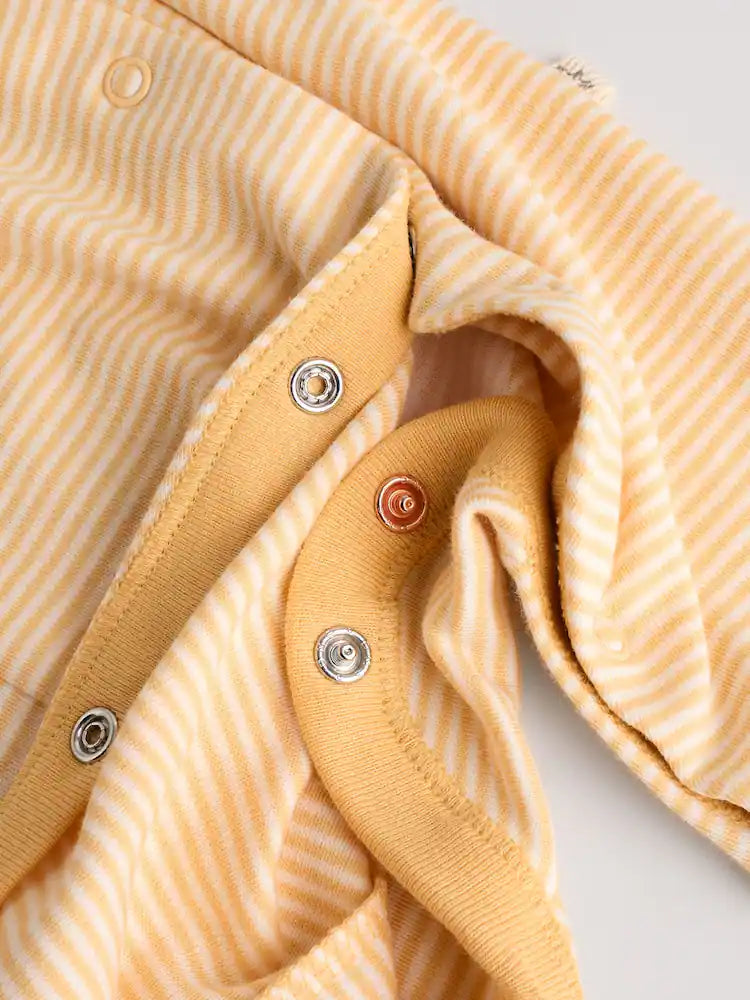 |BabyBoy| Pacote Com 3 Macacões Neutros Para Bebês Sem Pés (0 meses a 3 anos)