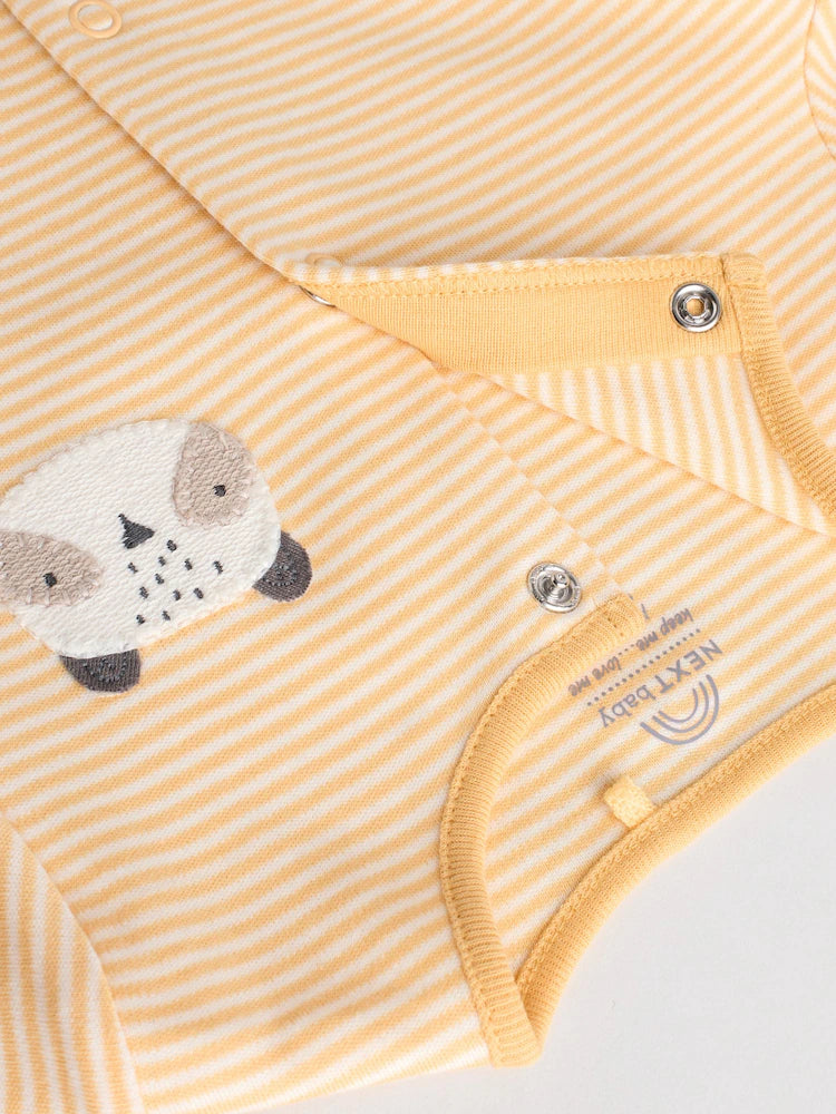 |BabyBoy| Pacote Com 3 Macacões Neutros Para Bebês Sem Pés (0 meses a 3 anos)