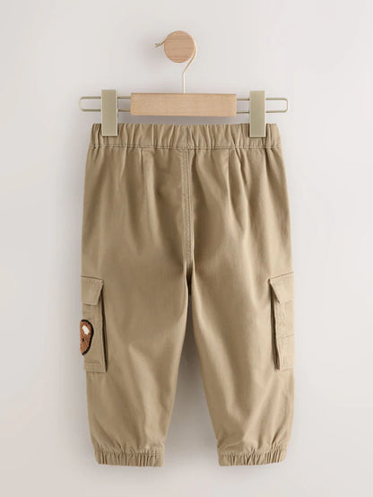 |Boy| Calça Cargo Marrom Bege Bear (3 meses a 7 anos)