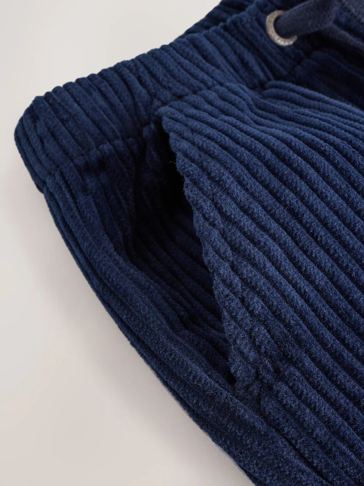 |Boy| Calças De Veludo Cotelê Azul Marinho (3 meses a 7 anos)