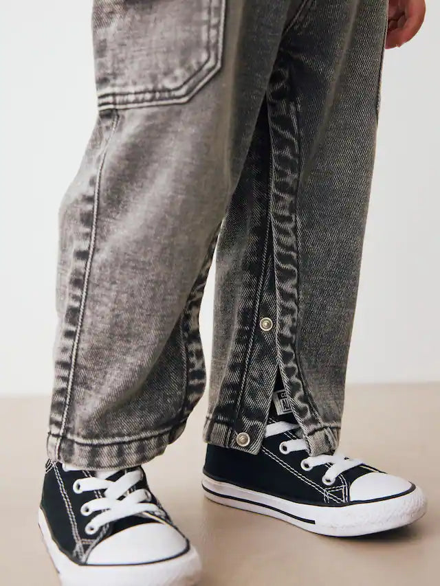 |Boy| Macacão Jeans Cinza (3 meses a 7 anos)