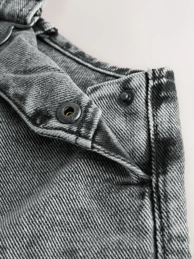 |Boy| Macacão Jeans Cinza (3 meses a 7 anos)